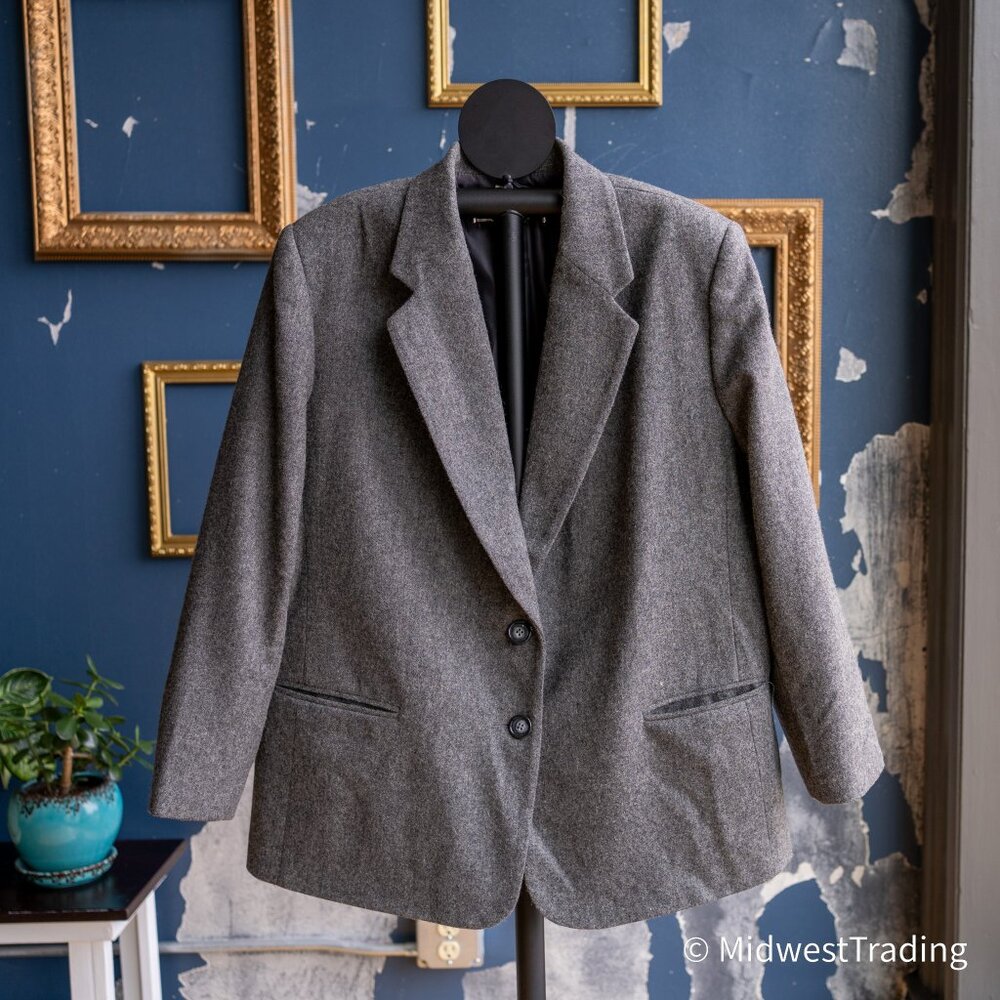 Laura Gayle Vintage 100% Wool Blazer Size 18W